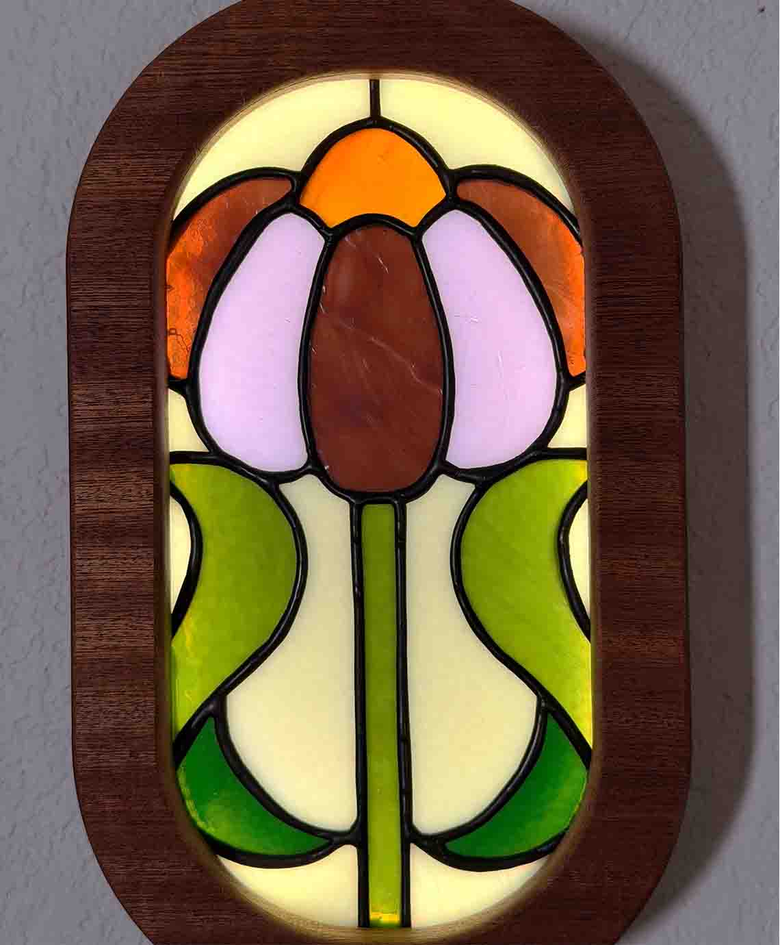Flower Stained Glass Light Box