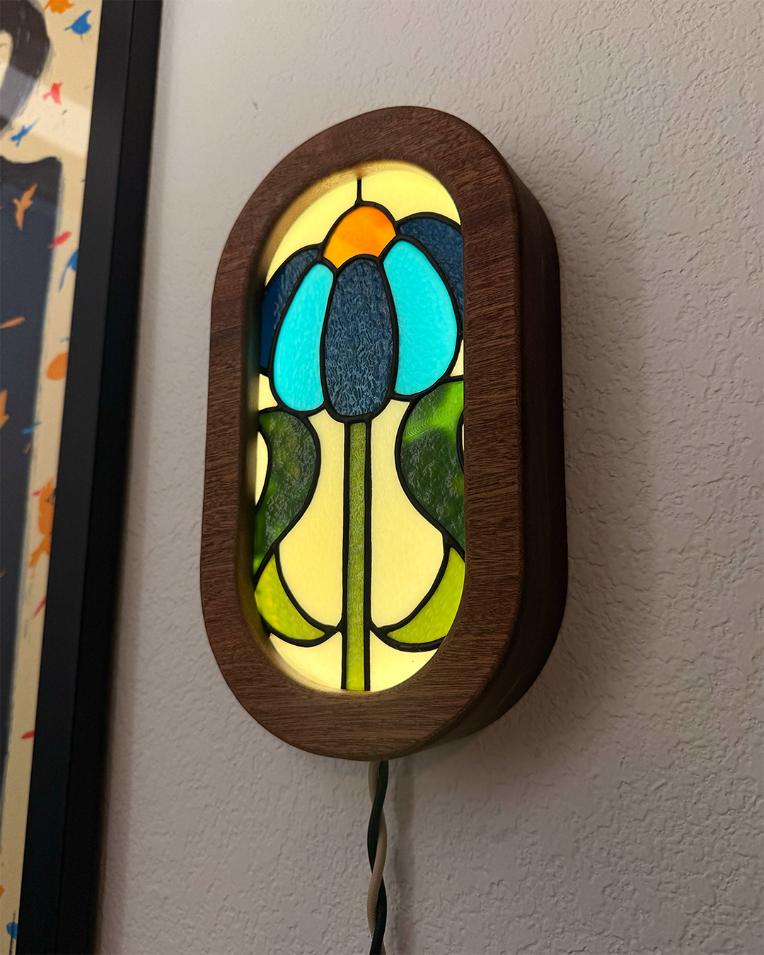 Flower Stained Glass Light Box
