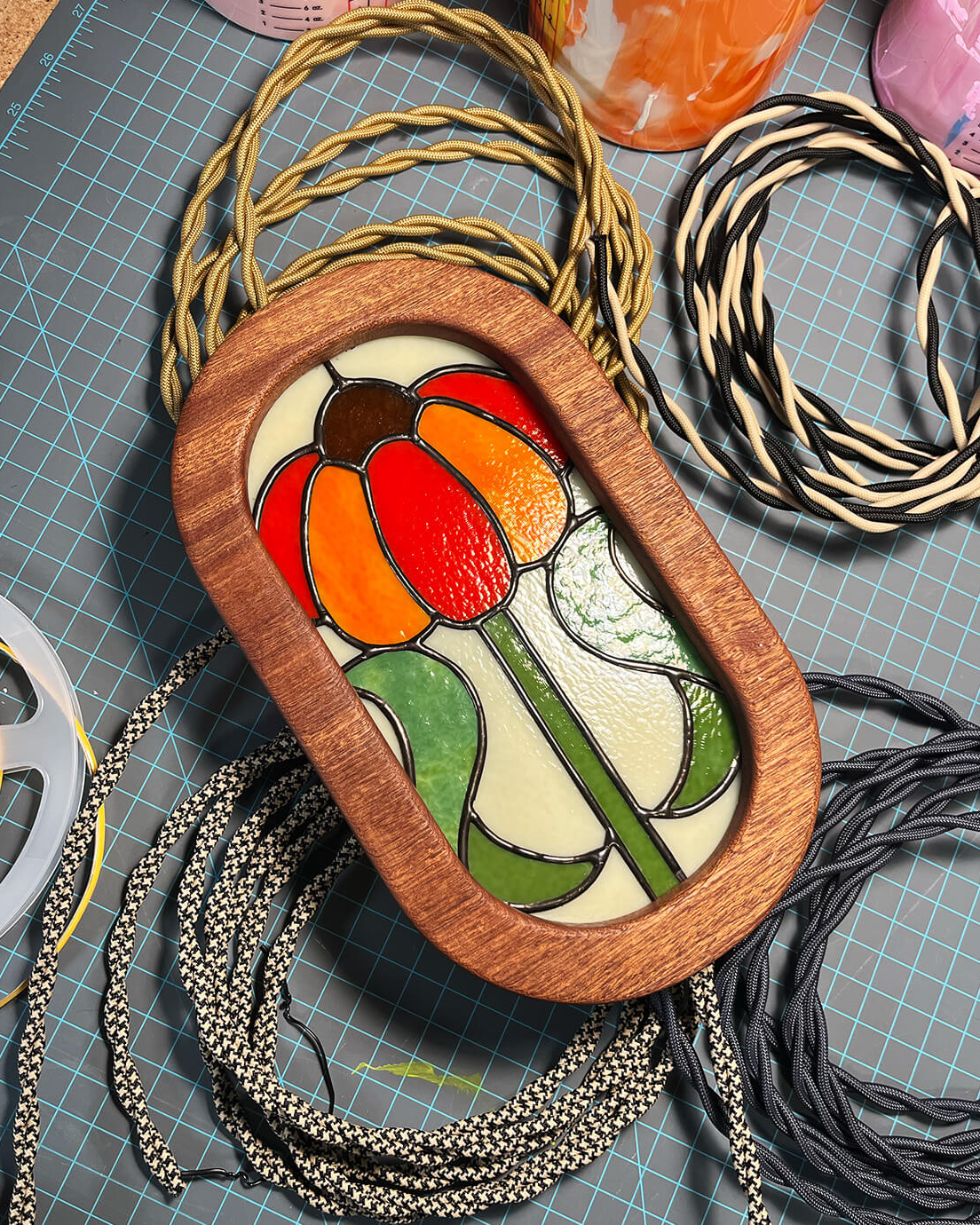 Flower Stained Glass Light Box
