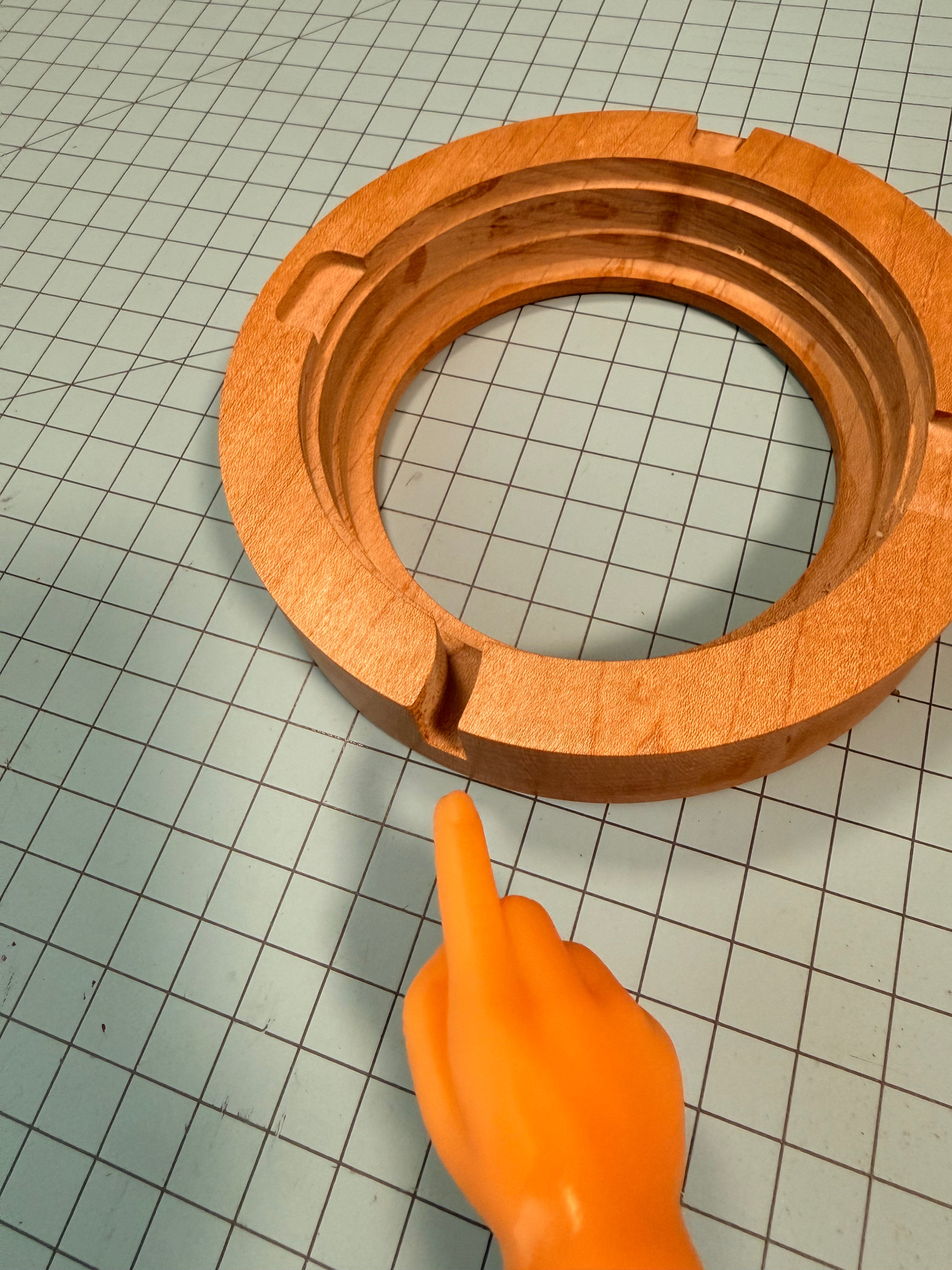08 Small Maple Circle Frame - Light Box