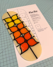 Pinwheel Flower - Digital Only Stained Glass Pattern