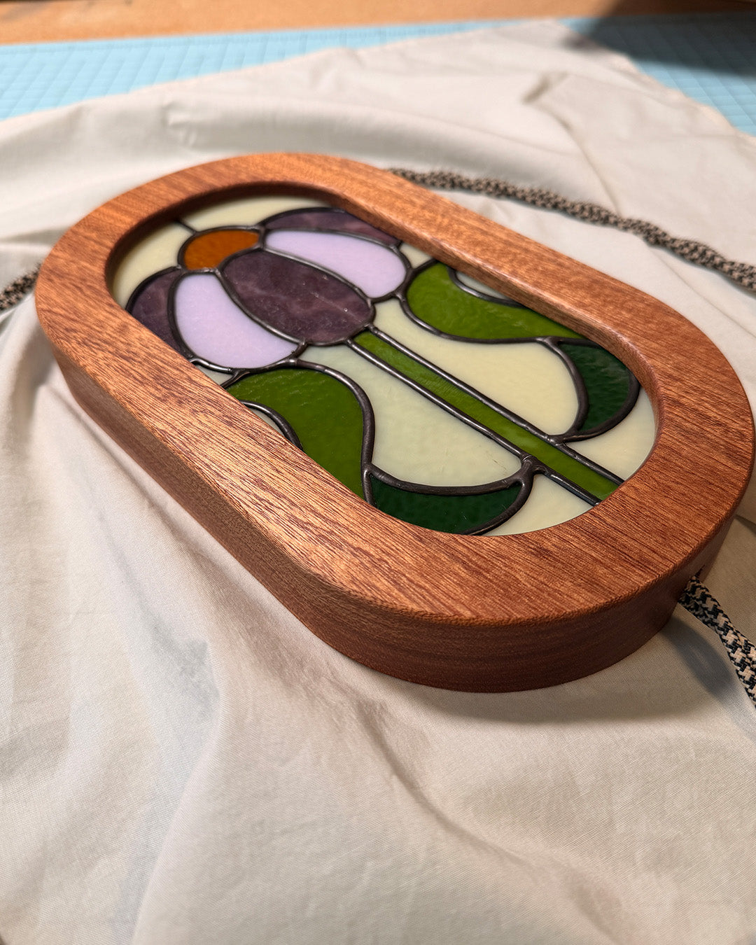 Stained Glass Flower - Pill Light Box
