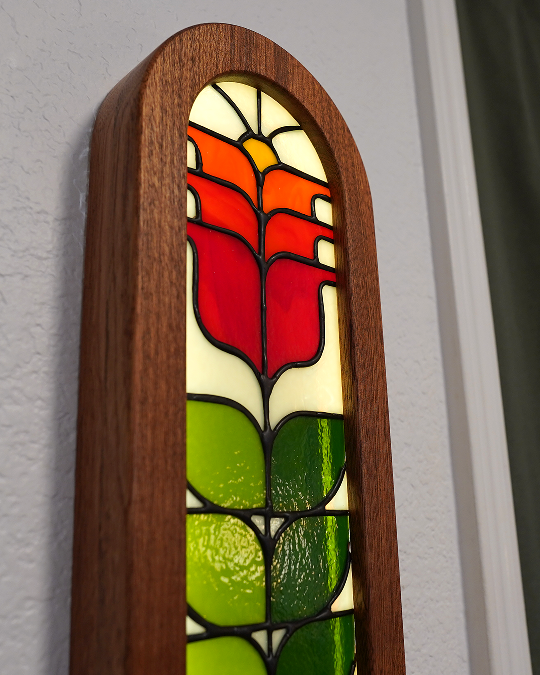Red Bell Flower Light Box