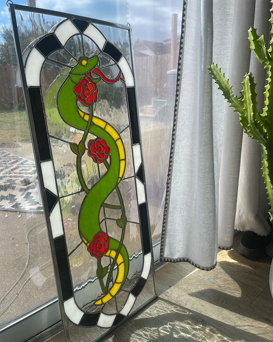 Snake Stained Glass