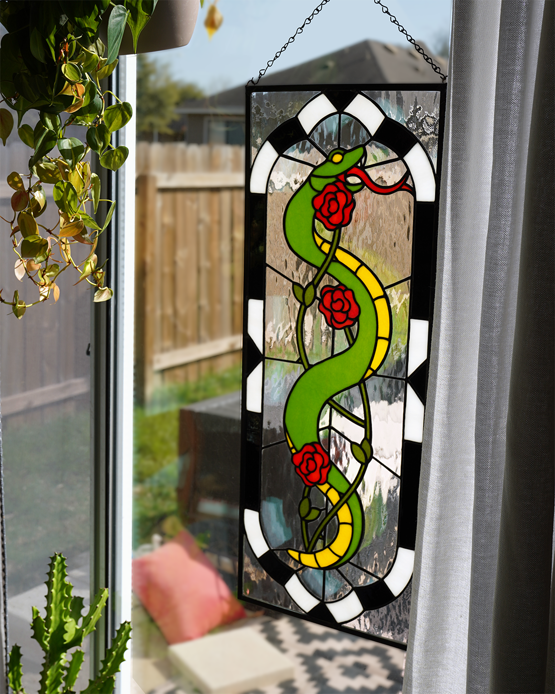 Snake Stained Glass