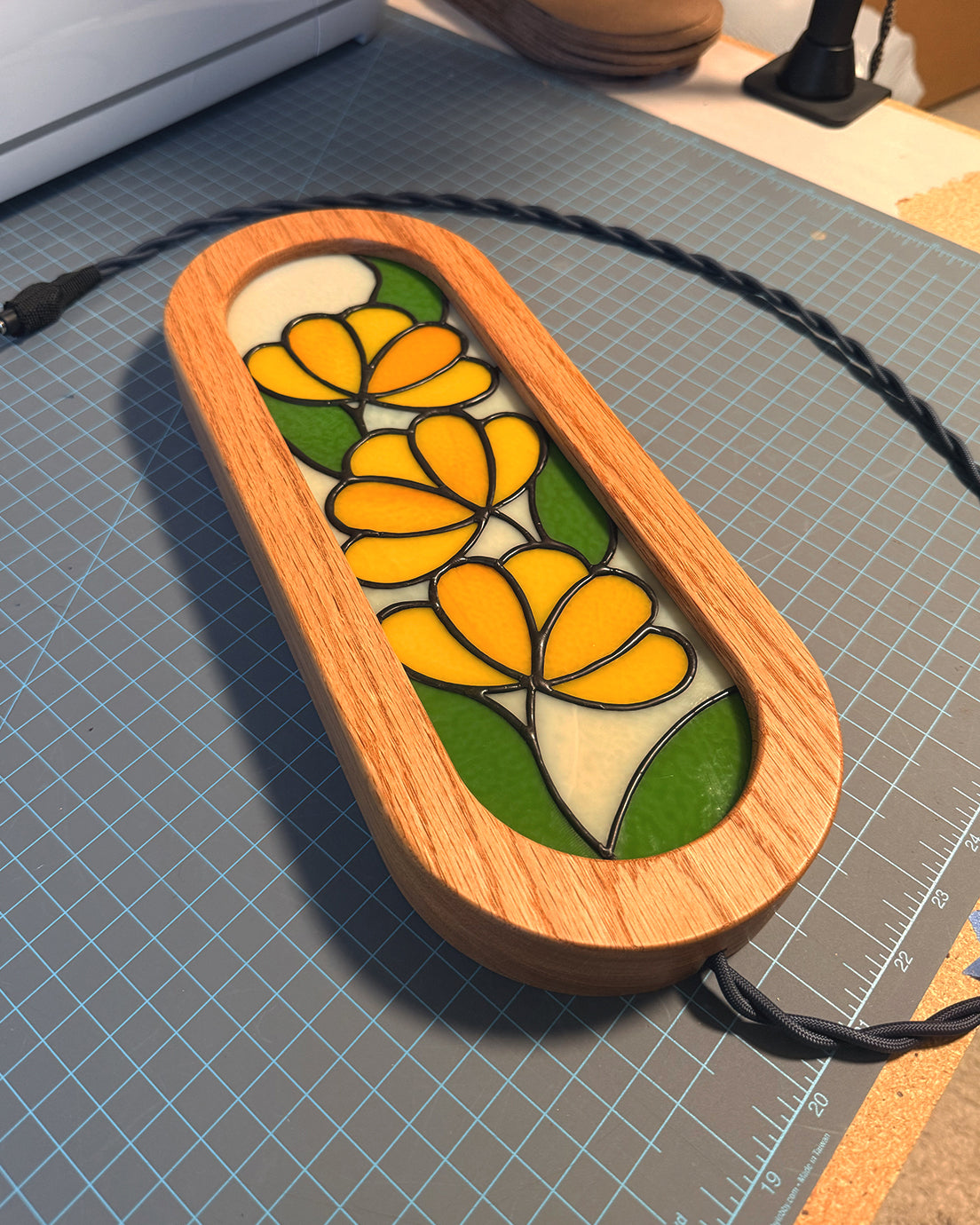 Bloom Flower Stained Glass Light Box