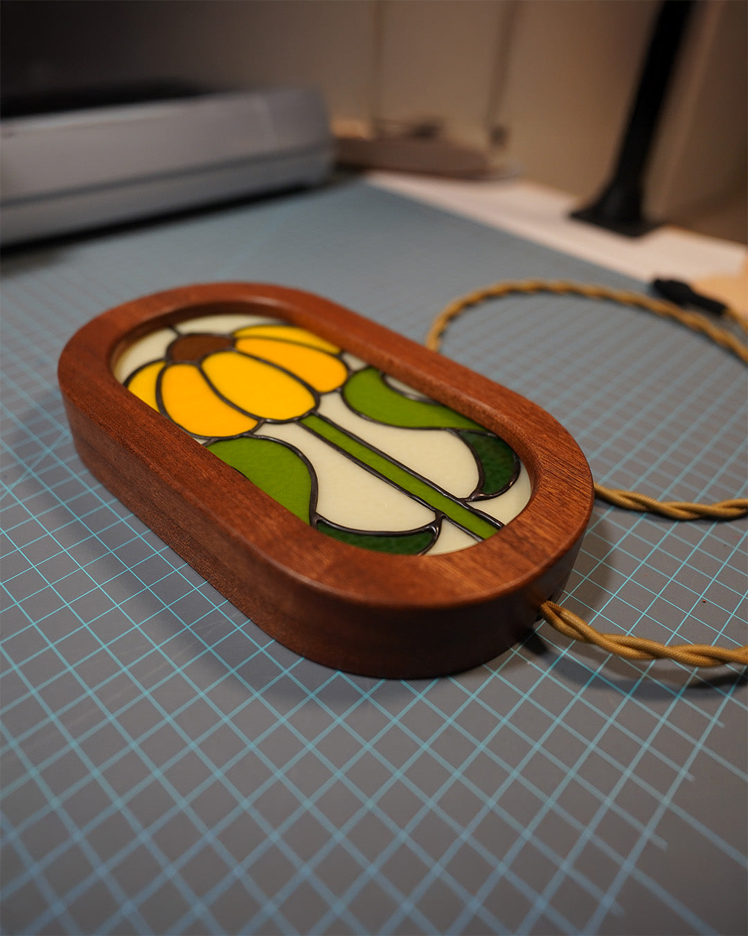 Flower Stained Glass Light Box